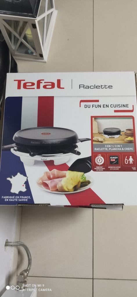 Raclette Tefal 6 personen Nieuw, Ophalen