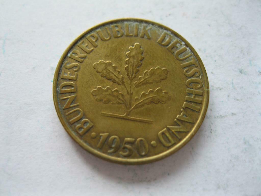 10 Pfennig Bundesrepublik Deutschland 1950 G, Postzegels en Munten, Ophalen of Verzenden, Duitsland, Losse munt
