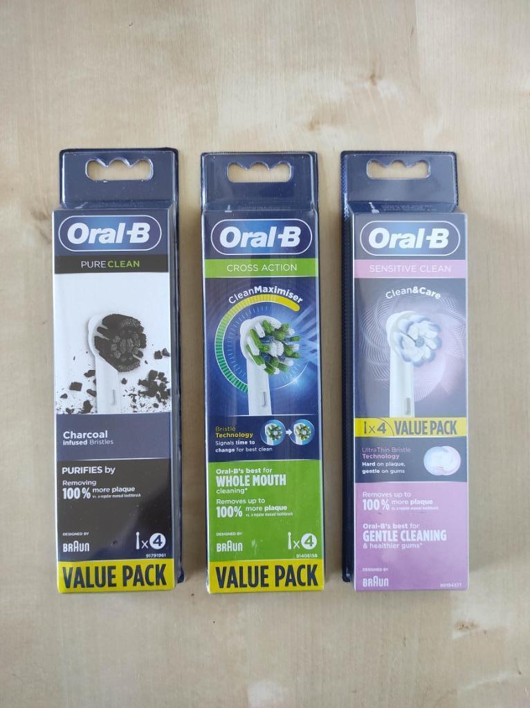 Lot de 12 brossettes Oral-B - 3 variétés, Enlèvement ou Envoi, Neuf, Tête de brosse