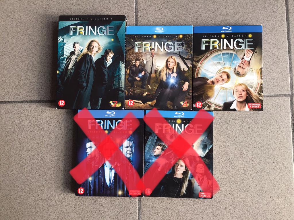 Fringe volledige serie seizoen 1 tm 3, Ophalen of Verzenden, Zo goed als nieuw