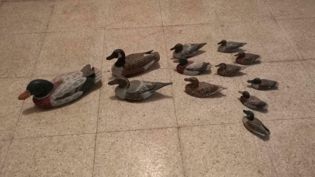 Verzameling van 12 houten eendjes uit Hong Kong, Ophalen