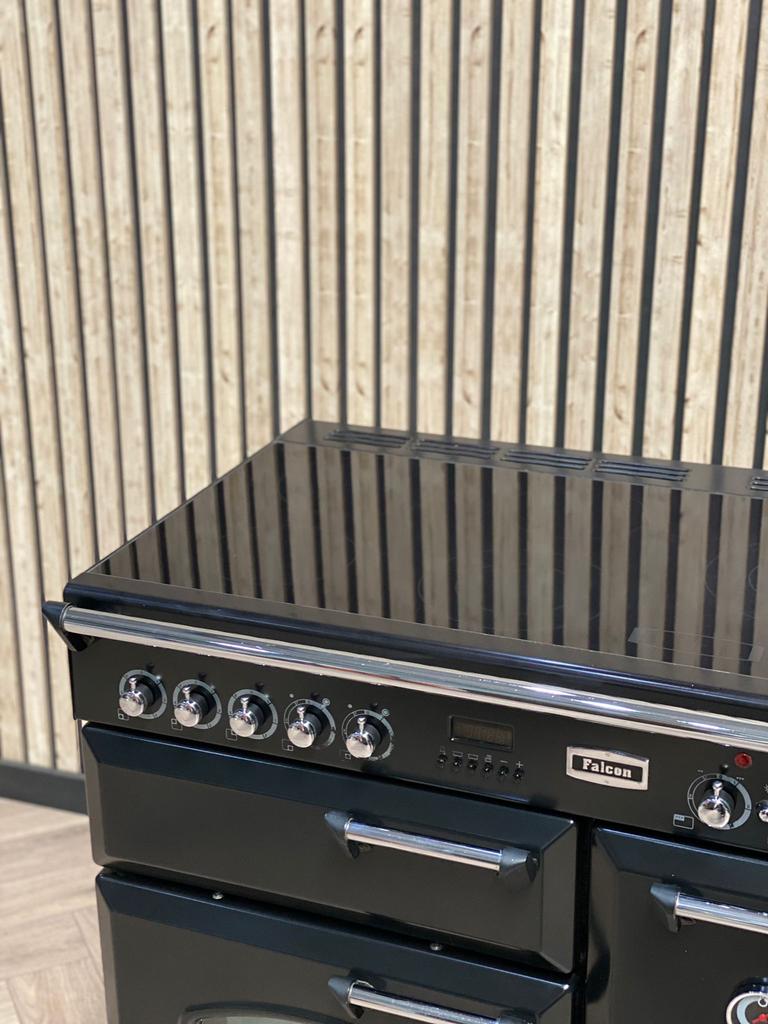 Falcon Fornuis Keramisch 90cm + pizza-oven, Ophalen of Verzenden, Zo goed als nieuw, Grill, Gas