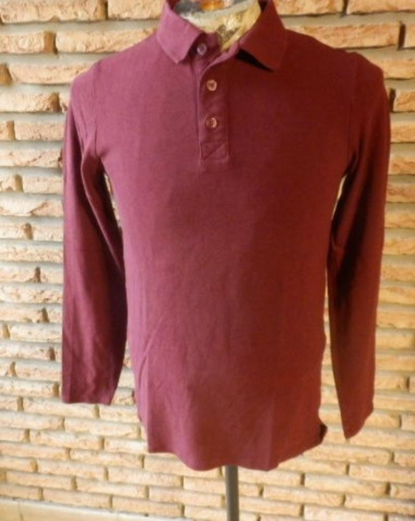 (11) - polo homme t.M bordeaux - in extenso -, Rouge, Enlèvement ou Envoi, Comme neuf, In extenso