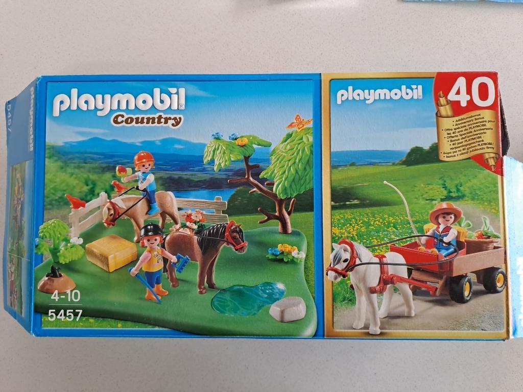 playmobil country 5457 paarden pony met hooiwagen, Ophalen of Verzenden, Complete set
