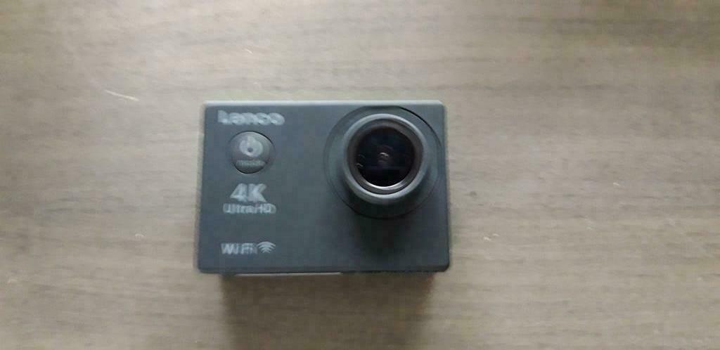 Caméra de sport Lenco 4K WiFi + accessoires + carte mémoire, Enlèvement ou Envoi, Comme neuf