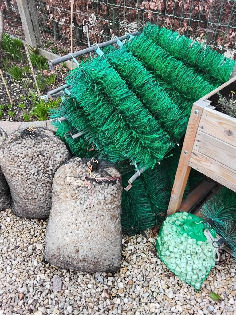 Filterborstels voor filterbakken, Ophalen