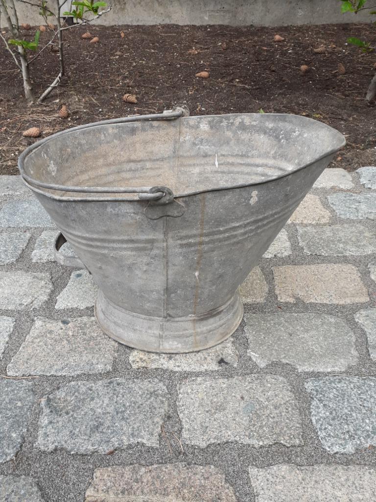 oude zinken kolenemmer,schepemmer, Enlèvement