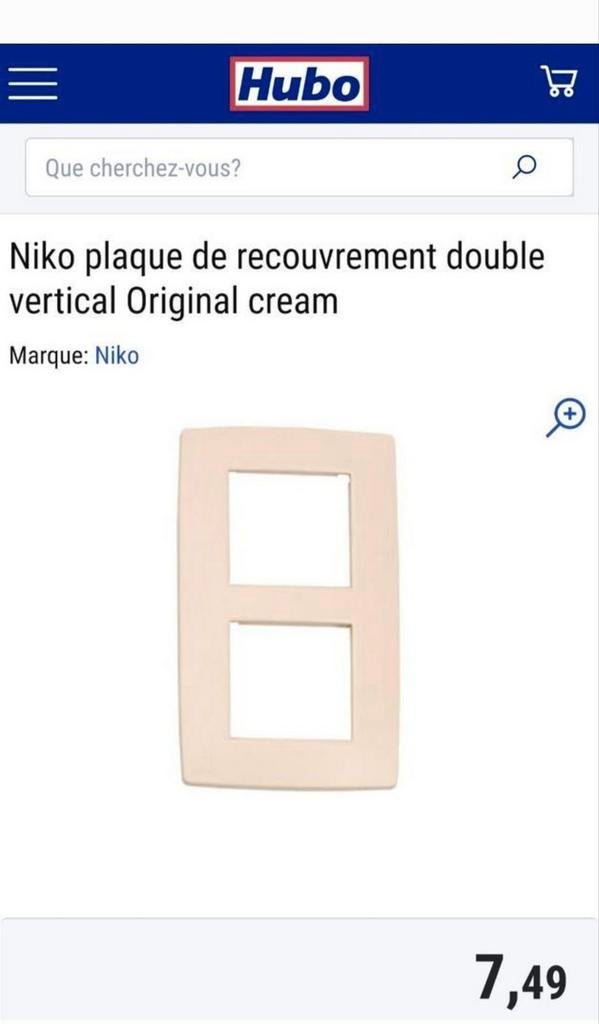 Lot de caches Niko crème double et triple, Bricolage & Construction, Enlèvement, Neuf