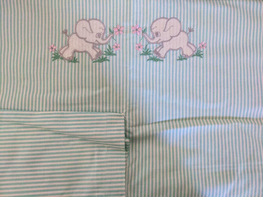 Housse de lit et taie d'oreiller pour enfant, Enlèvement ou Envoi, Vert, Housse de couette
