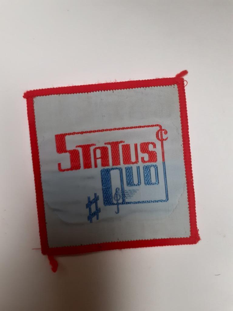 vierkante patch Status Quo, Verzamelen, Ophalen of Verzenden