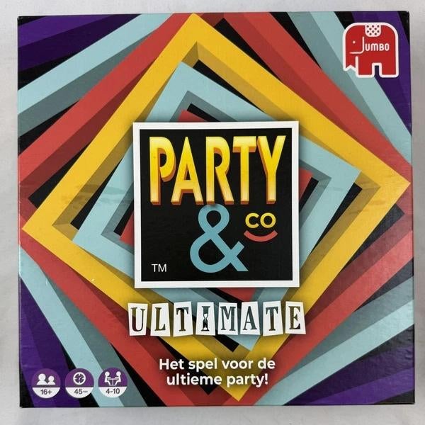 Party & Co Ultimate Jumbo Bordspel spel gezelschapsspel, Hobby en Vrije tijd, Gezelschapsspellen | Bordspellen, Zo goed als nieuw
