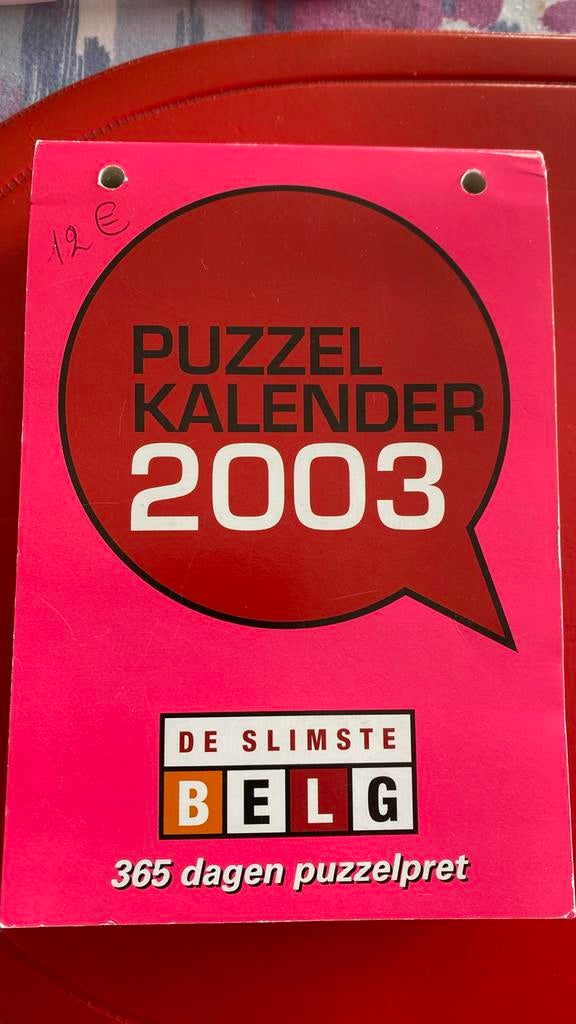 Puzzelkalender 2003 kruiswoordraadsels 365, Hobby en Vrije tijd, Denksport en Puzzels, Ophalen of Verzenden, Nieuw, Puzzelboek