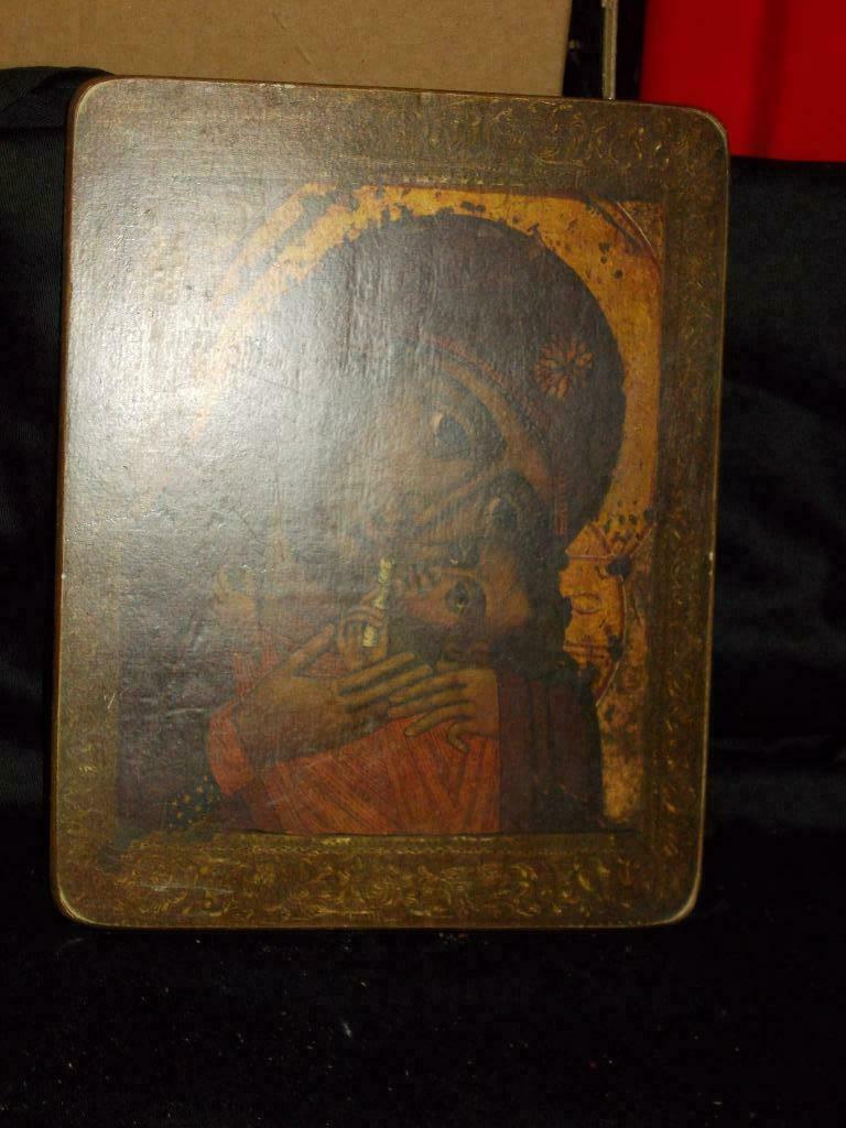 Russische Icoon.Mattergottes Eleusa, Ophalen of Verzenden