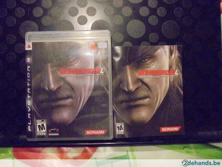 Playstation 3 Metal Gear solid 4 (orig-compleet), Enlèvement ou Envoi, Utilisé