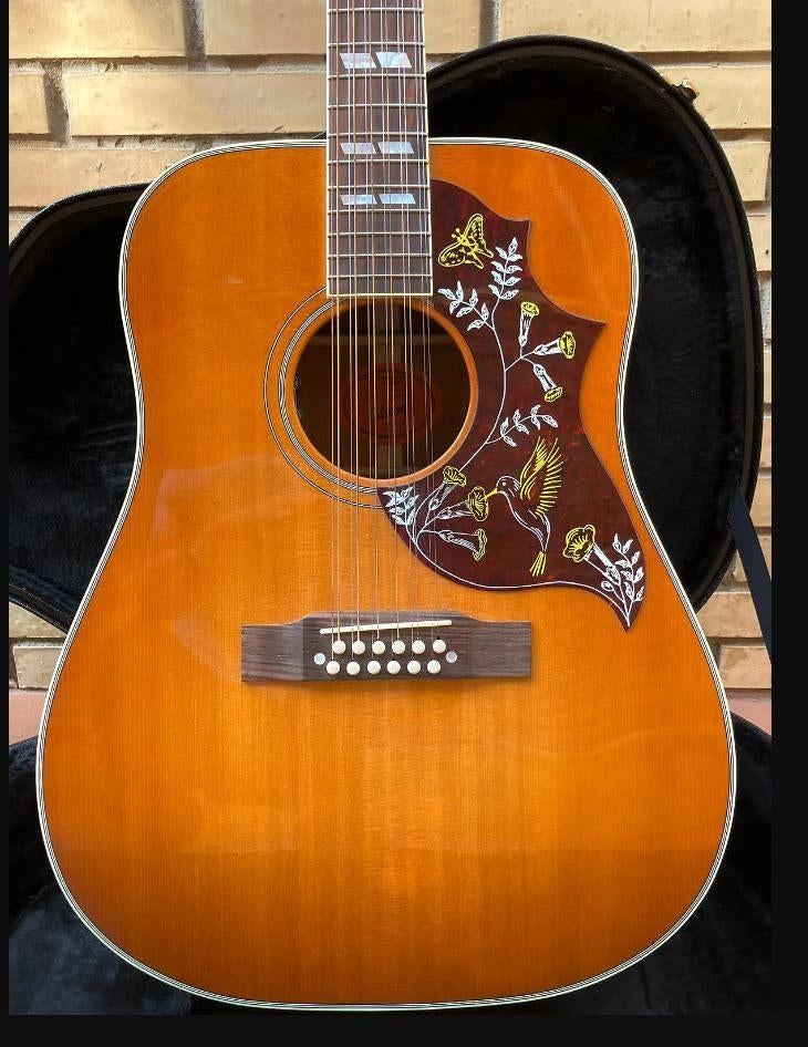 Gibson Hummingbird 12 string Custom shop 2017, Enlèvement, Comme neuf, Avec valise