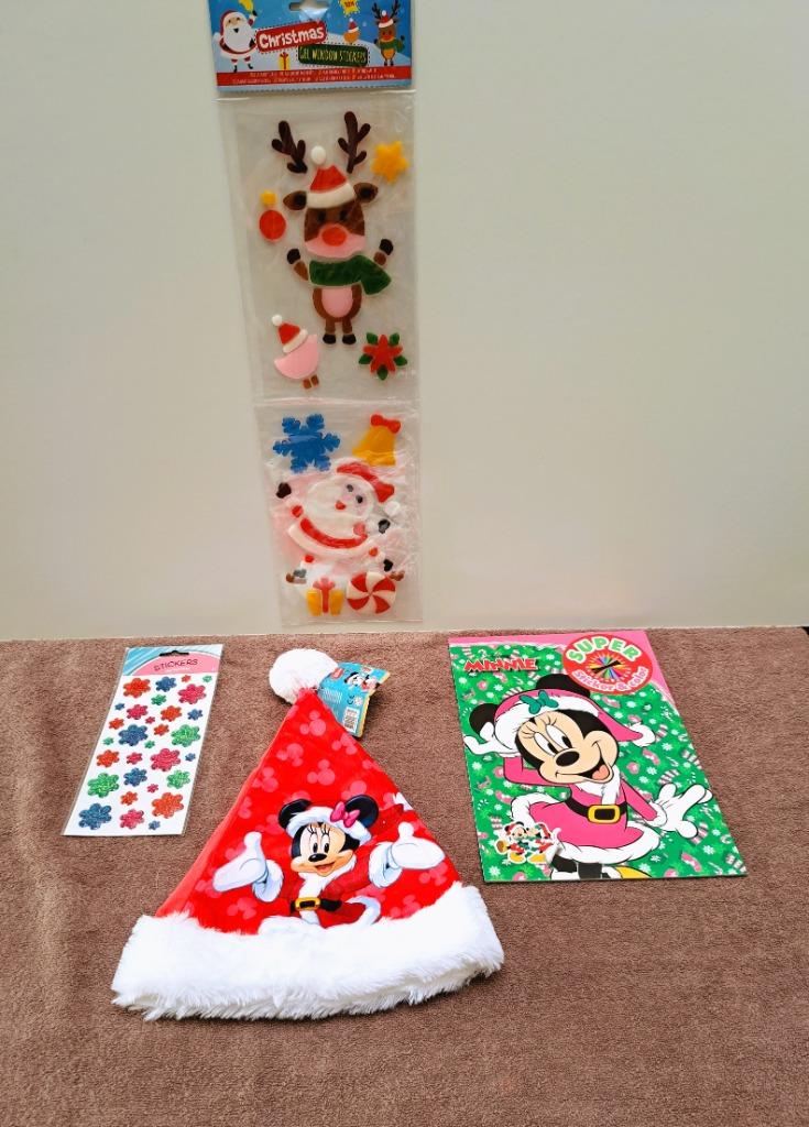 livre coloriage et stickers Noël Minnie, Enlèvement ou Envoi, Neuf, Autocollant