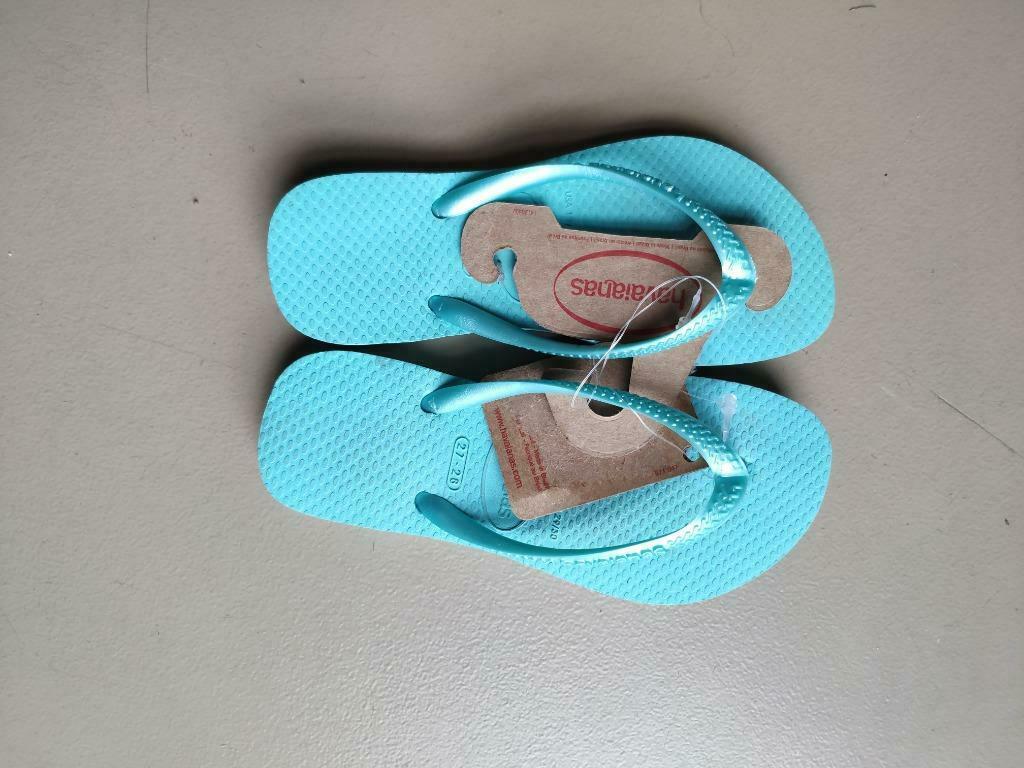 Havaianas nieuw slippers blauwe 27/28 USA11/12C EUR29/30, Enlèvement ou Envoi, Neuf, Fille, Autres types