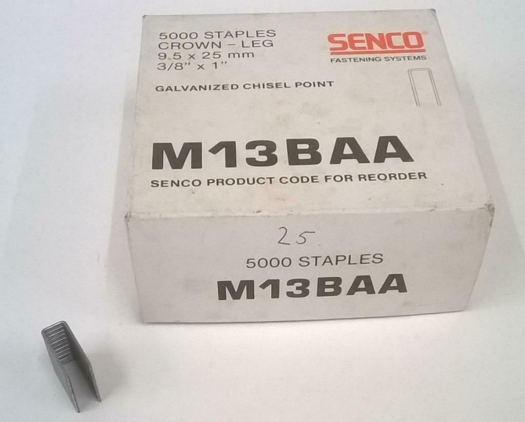 Senco Niet Kram M13BAA ( 9,5 x 25 mm ) NIEUW per 5000 st, Enlèvement ou Envoi, Neuf, Moins de 50 mm, Autres types