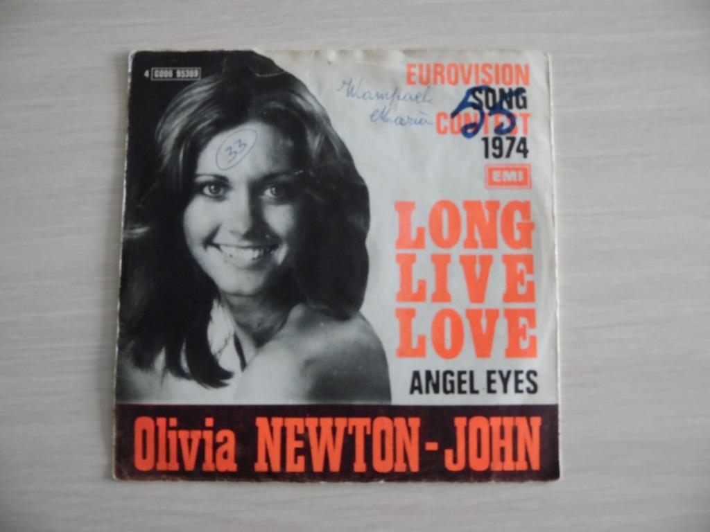 LANG LEVE DE LIEFDE OLIVIA NEWTON-JOHN EUROVISION 1974, Ophalen of Verzenden, Zo goed als nieuw, Overige formaten