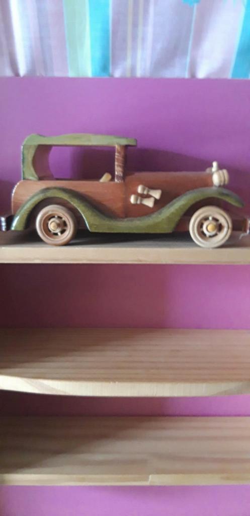 voiture en bois 18 cm, Enlèvement, Comme neuf