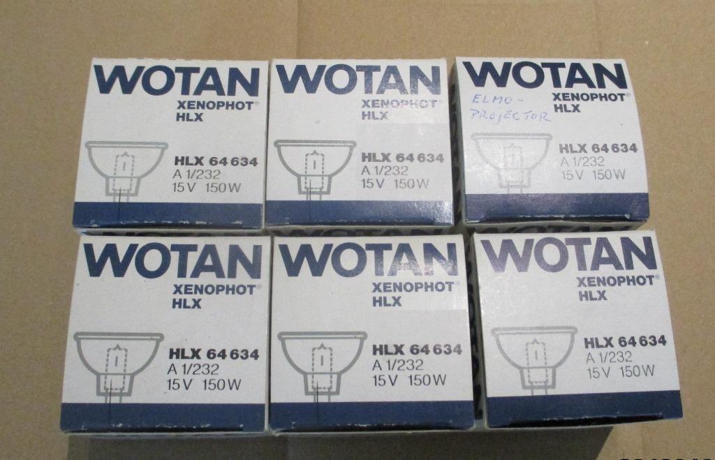 6 Nieuwe Lampen - Wotan Xenophot 15V 150W 64640 HLX, Ophalen of Verzenden, Nieuw