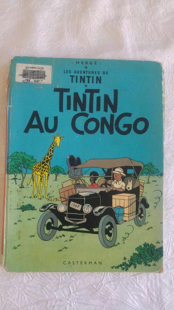 Vintage BD Herge Tintin au Congo août 1979, Livres, Enlèvement ou Envoi, Utilisé