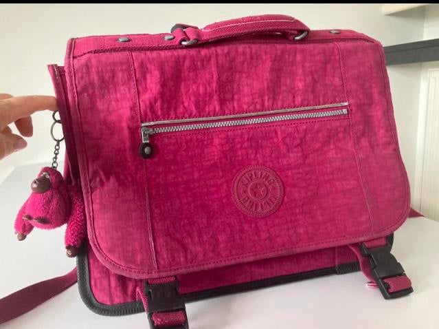 Cartable/sac à dos Kipling. Rose, Bijoux, Sacs & Beauté, Sacs | Cartables, Enlèvement ou Envoi, Rose