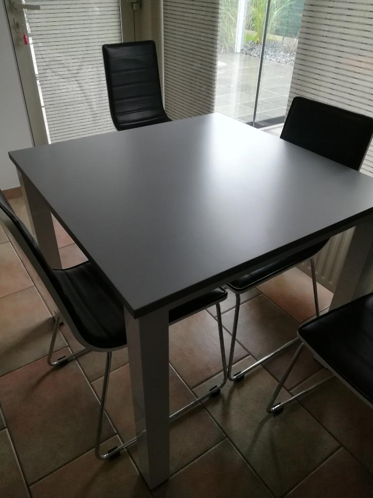 Tafel met 4 stoelen, Ophalen, Gebruikt, Overige houtsoorten