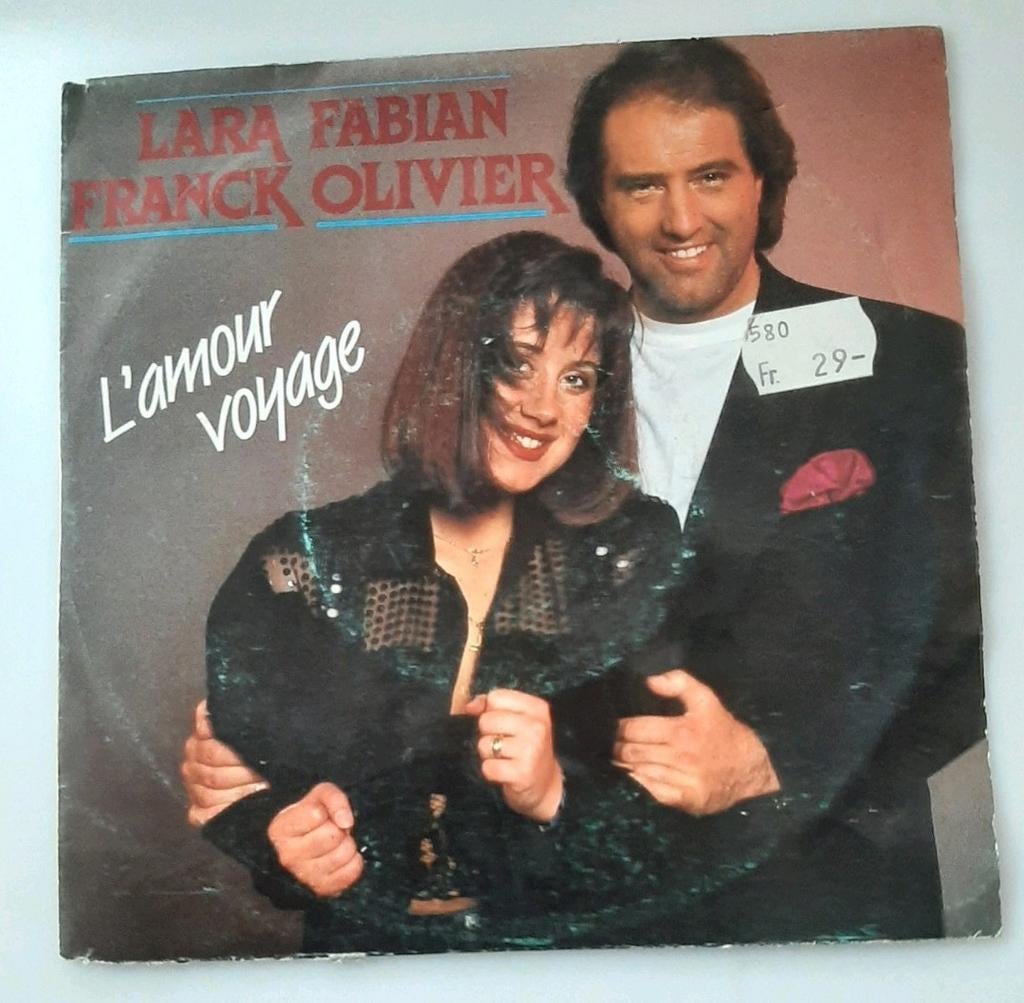 Vinyl 45trs- lara fabian franck olivier - l'amour voyage, Enlèvement ou Envoi, Utilisé