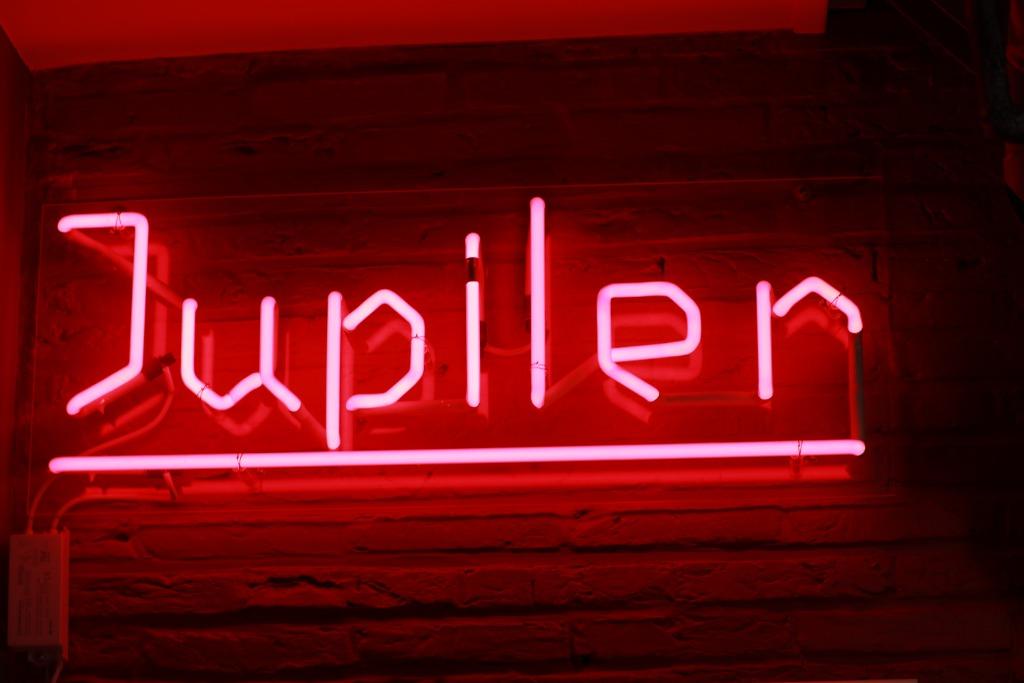 Neon Reclame Jupiler, Enlèvement, Comme neuf, Table lumineuse ou lampe (néon)