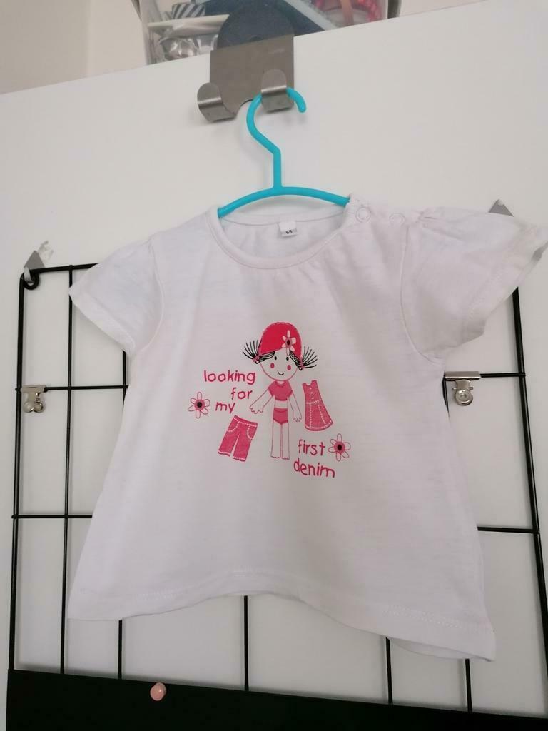 T-shirt voor 6 maanden, Kinderen en Baby's, Babykleding | Maat 68, Zeeman, Gebruikt, Meisje, Ophalen of Verzenden