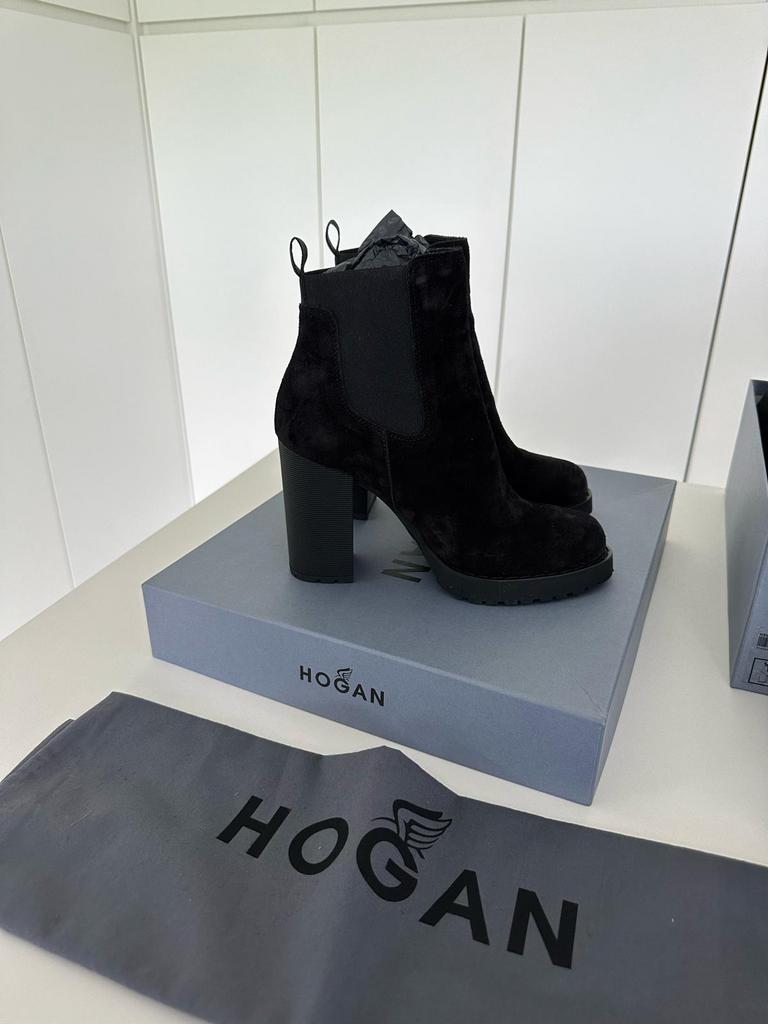 Zwarte nieuwe korte laarzen Hogan, Zwart, Lage of Enkellaarzen, Nieuw, Ophalen of Verzenden
