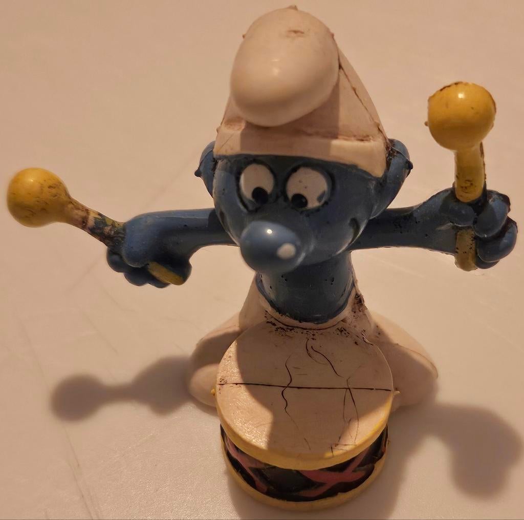 Smurf drummer trommel Schleich
Dit is een vintag, Ophalen of Verzenden, Online