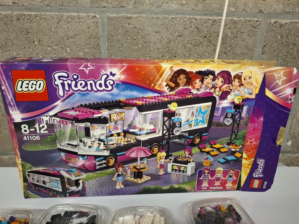 Lego Friends 41106 Popster toerbus, Ophalen, Zo goed als nieuw, Complete set, Lego