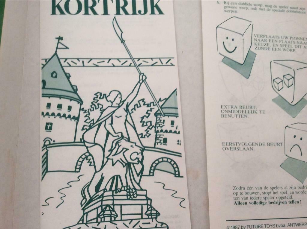 Stedenspeldoos    KORTRIJK  ,AALST, en Brugge.., Hobby en Vrije tijd, Gezelschapsspellen | Bordspellen, Ophalen of Verzenden, Zo goed als nieuw