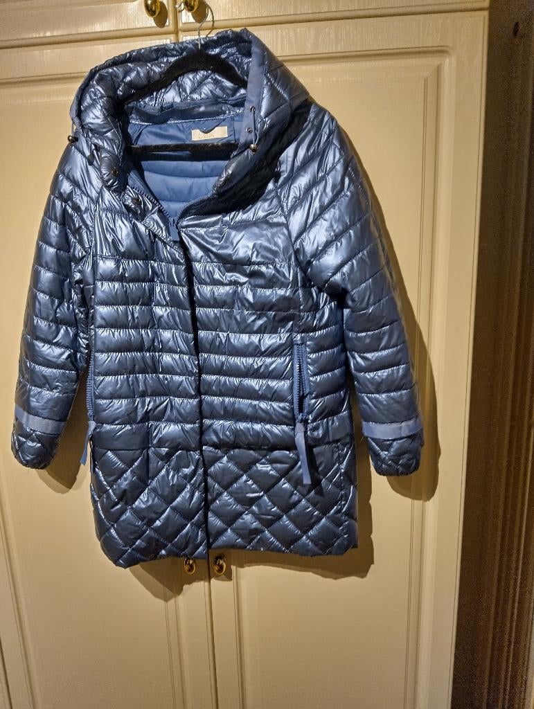 Damesanorak met capuchon maat S. Grijsblauw, Ophalen, Nieuw, Maat 36 (S), Overige kleuren