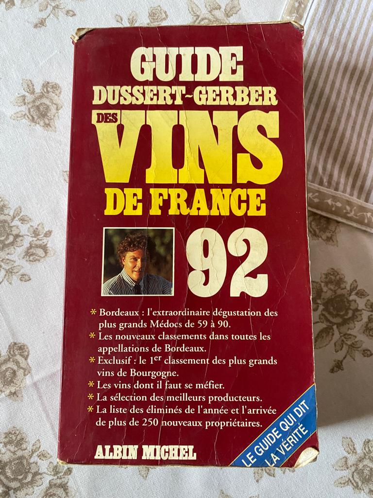 Guide Dussert-Gerber des vins de France 1992, Utilisé, Autres sujets/thèmes, Dussert-Gerber, Envoi