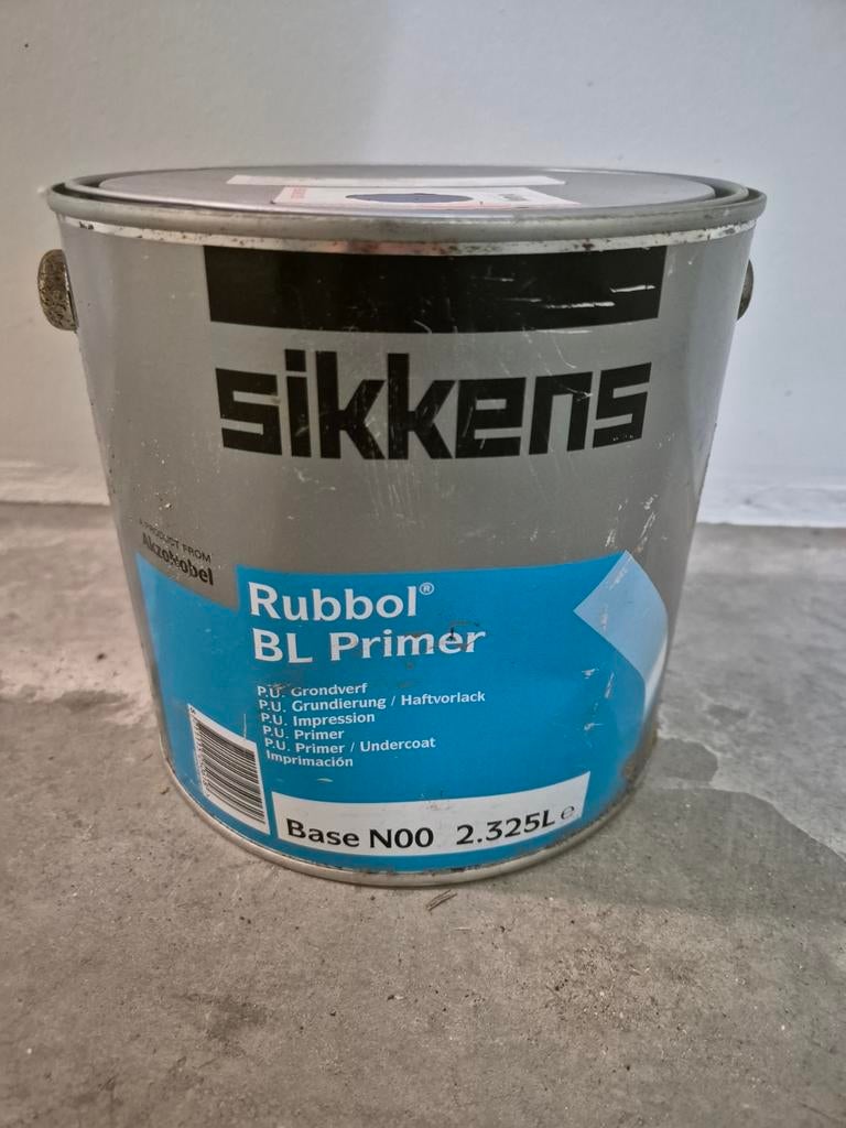 Primer Sikkens Rubbol BL, 2,3 L, apprêt et peinture PU, Bricolage & Construction, Peinture, Vernis & Laque, Enlèvement ou Envoi