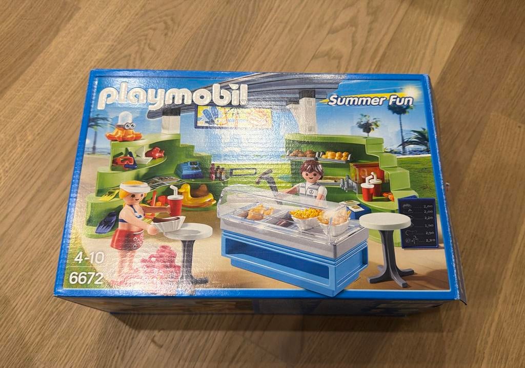 Playmobil summer fun 6672 winkel met snackbar, Ophalen, Zo goed als nieuw