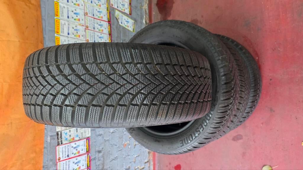 Bridgestone 215/55/18 99V winterbanden, Ophalen of Verzenden, Zo goed als nieuw