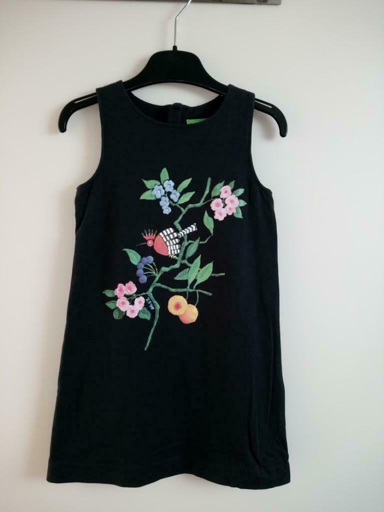 Jurk zulupapuwa 110 + gilet, Ophalen of Verzenden, Zo goed als nieuw, Meisje, Trui of Vest