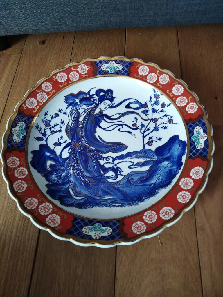 Antieke Japan's bord Imari Gjeisha imani, Antiek en Kunst, Ophalen