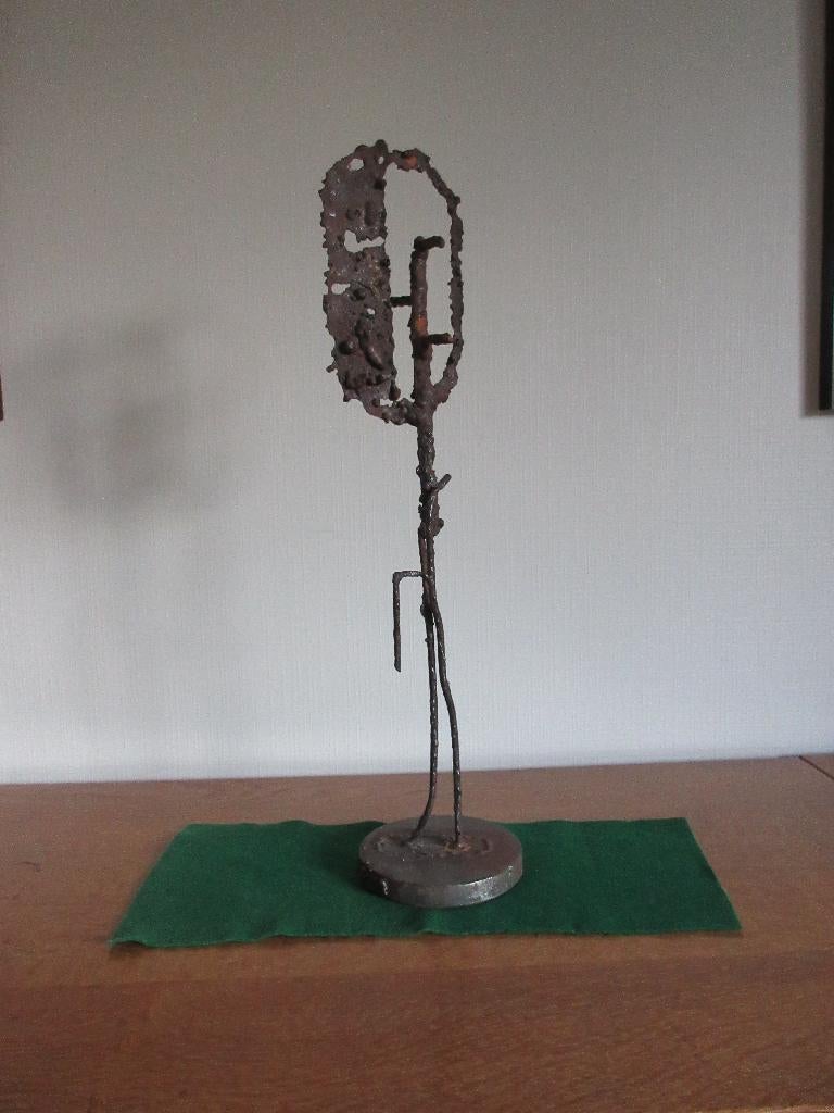 Abstrakt ijzeren kunstwerk, Ophalen of Verzenden