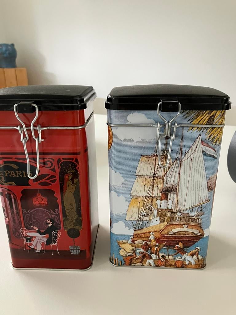Boîtes à café en étain, Enlèvement, Neuf, Café