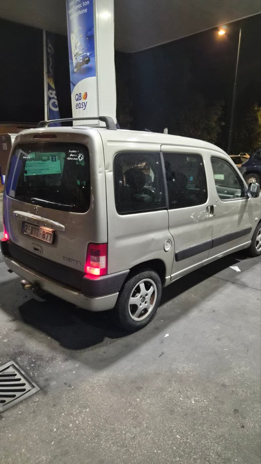 Peugeot partner eenzitter 1.4 Benzine airco, Auto's, Monovolume, Zwart, Overige kleuren, Bedrijf