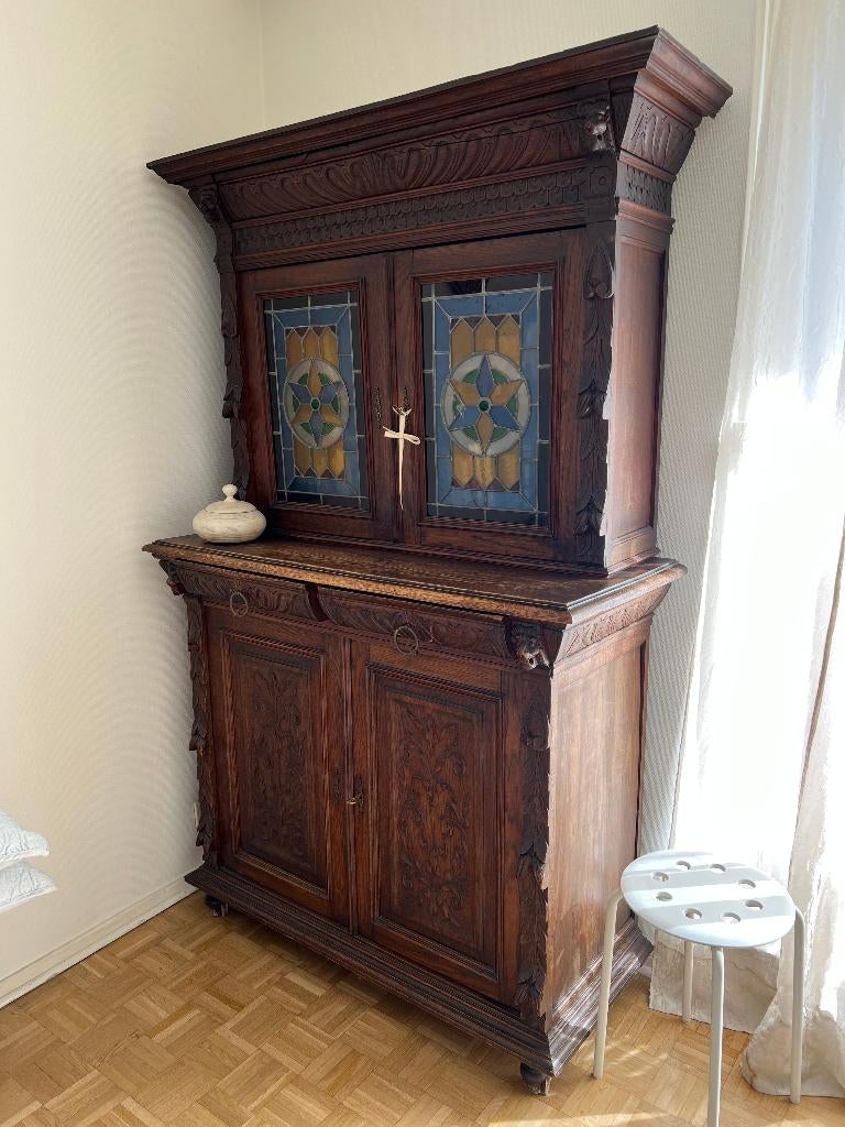 Buffet antique en chêne, Maison & Meubles, Armoires | Buffets, Chêne, Enlèvement