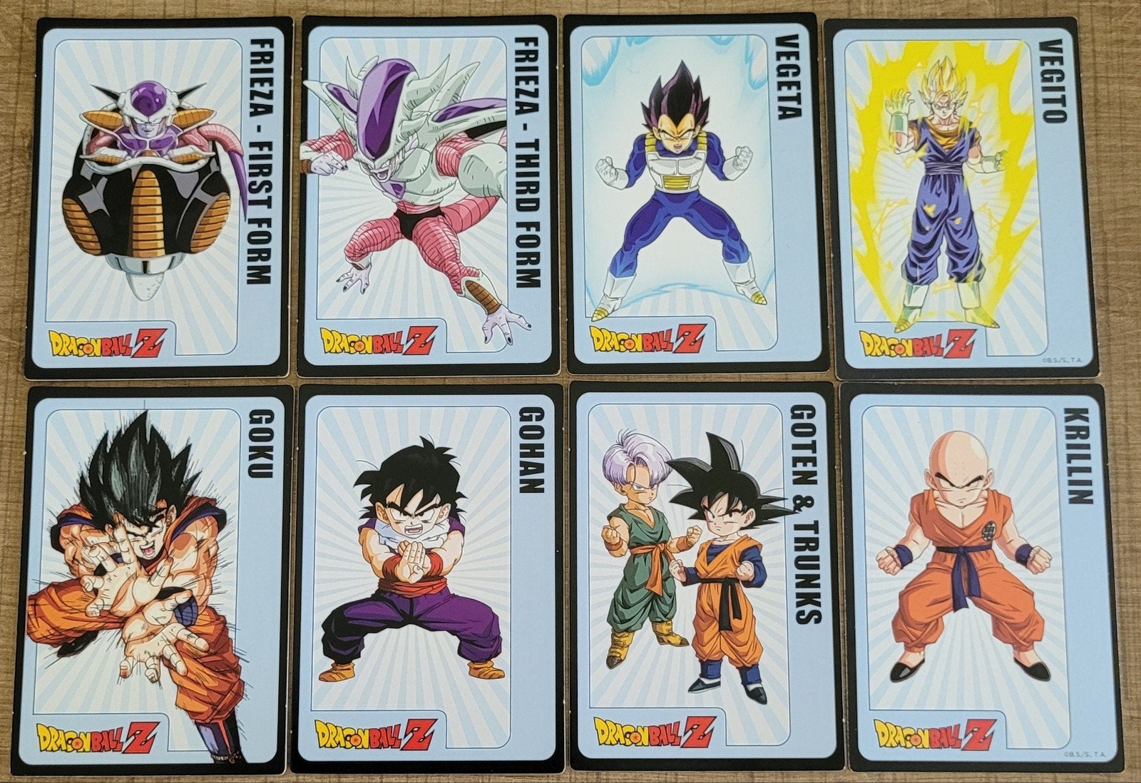 Dragon Ball Z: 8 verzamelkaarten, Ophalen of Verzenden, Zo goed als nieuw, Meerdere kaarten