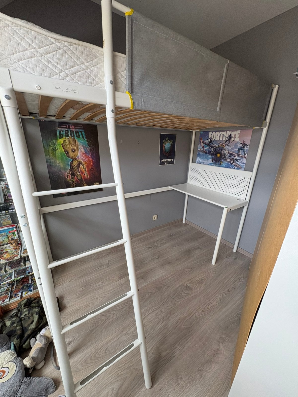 Lit ikea mezzanine vitval bureau superposer, Enlèvement, Utilisé, Lit mezzanine