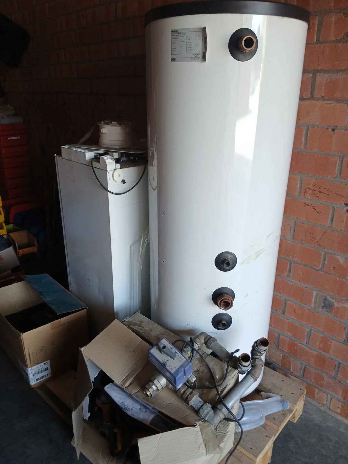 Ketel en boiler buderus, Doe-het-zelf en Bouw, Chauffageketels en Boilers, Ophalen, Boiler