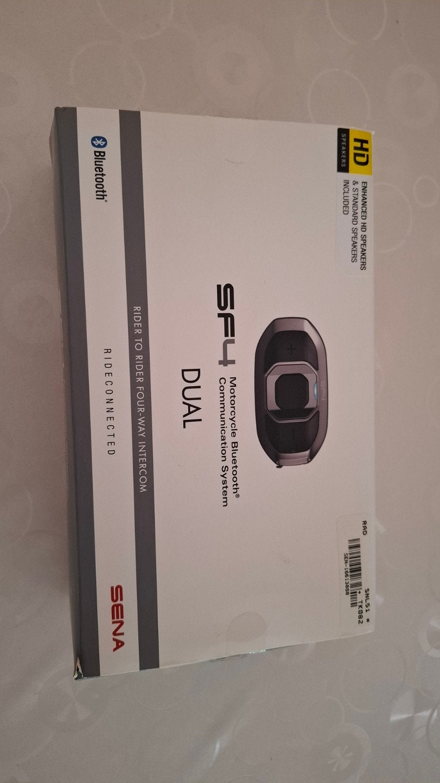 SENA SF4 motorcycle Bluetooth communication System, Enlèvement